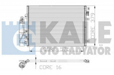 KALE OTO RADYATOR 128200 -  Конденсатор, кондиционер